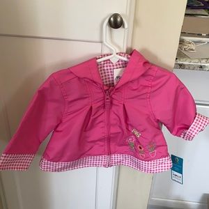 Cater’s Girls 12m Rain Jacket pink/gingham/flowers